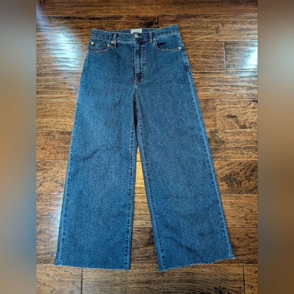 Unpublished Denim - Unpublished Noemi High Rise Cropped Wide Leg Jeans Size 29